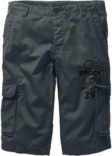 Bermuda mit Cargotaschen Loose Fit Gr. 50 Anthrazit Herrenbermuda Pants Neu