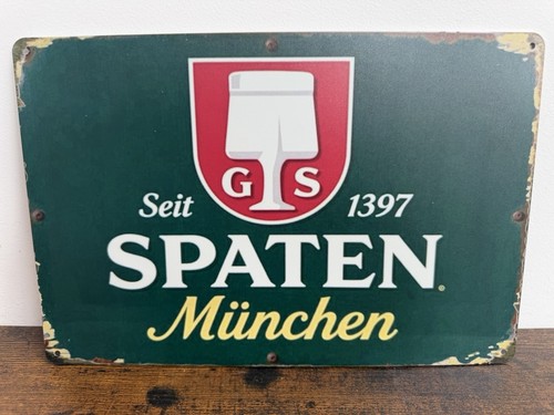Spaten münchen blechschild - spaten,