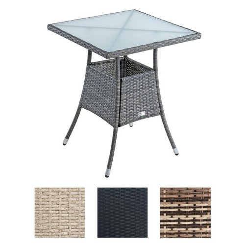 Polyrattan beistelltisch - polyrattan,