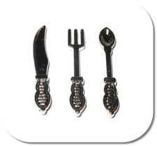 Miniatur Besteck, 3-tlg, NEU