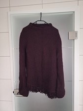 Marc Cain Edel Woll Pullover sweater weinrot N5  42 Hoher Neupreis NEU!