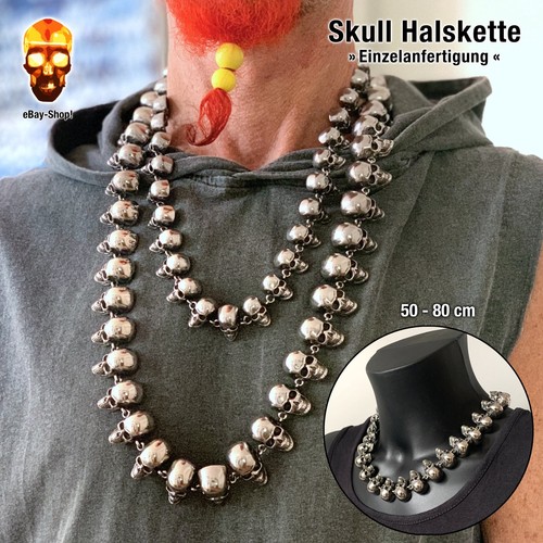 Skull halskette - 20+26,