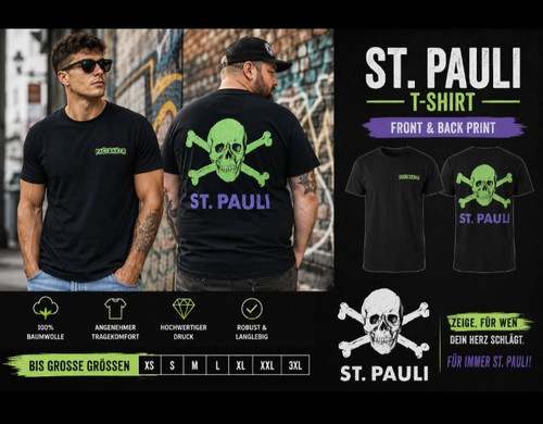 Pauli shirt schwarz mit - t-shirt,