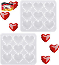 Silikonform Herz für Schmuck