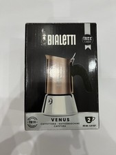 Bialetti New Venus Espressokocher 2 Tassen Edelstahl für 2 Espressotassen