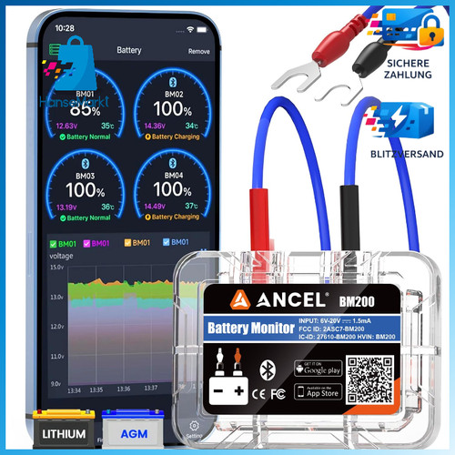 Batterie monitor 12v bluetooth - 12v,