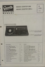 Graetz Service Manual Reparaturanleitung Schaltpläne Music Center 306 + 306 a