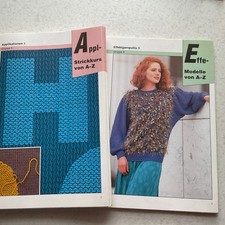 Thema Stricken , Stickkurs  von A - Z + Modelle  2 Sammelmappen