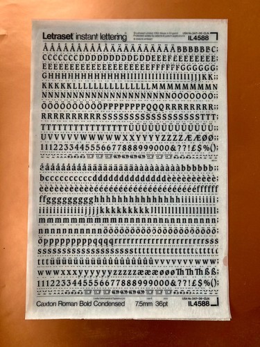 Letraset 4588 caxton - 4588,