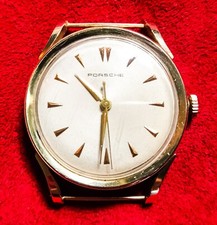 Extremely rare 14ct Porsche 356 Wristwatch for 100.000 km with the 1. motor