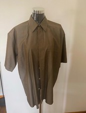 Herren Kurzarm Hemd Arami braun Größe 42 (56)