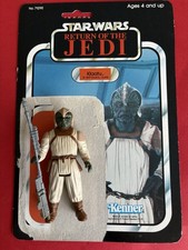 Kenner Star Wars Klaatu Skiff Guard  1983 Figur mit Karte Und Waffe ￼