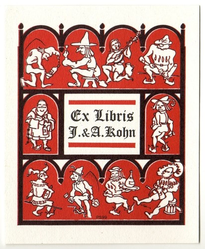Schlechter exlibris für - pe'l,