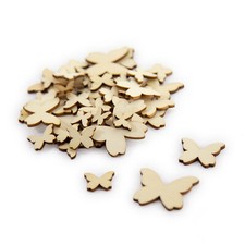 50 Holz Schmetterlinge
