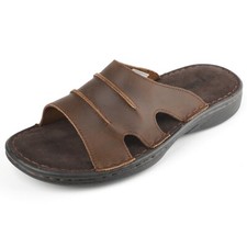 Slide Sandalen Herren Leder