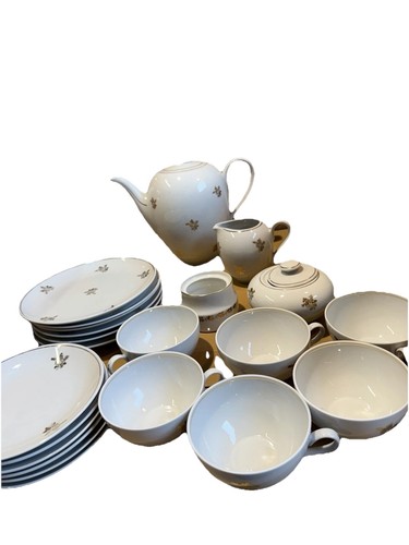 Kaffeeservice pers golddekor - 6,