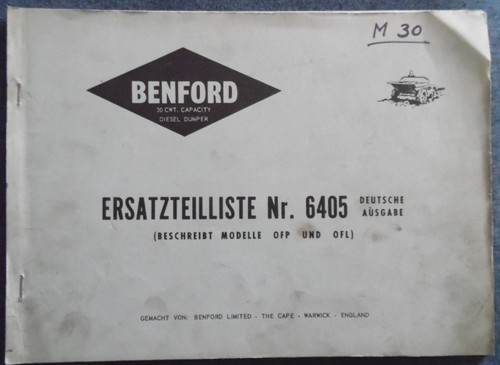 Benford ersatzteilliste - ersatzteilliste, nr