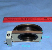 ZEISS Jena Mikroskop Objektivhalter Messingschlitten Lens Holder on Brass Slide