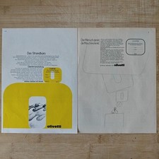 2x Olivetti Computer 1971 Vintage Ad Werbung Anzeige Reklame Advert Werbeanzeige