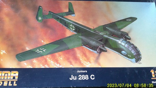 Huma modell junkers 288 - modell, c