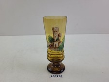 Glas Emaillemalerei Burg Motiv