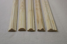 10Stk 80cm Zierleisten Halbrund Profilleisten Kiefer gez. Holzleisten