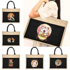 Klassische Jute Einkaufstasche