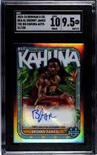 Topps Bowman U Chrome Bronny James Big Kahuna Auto /150