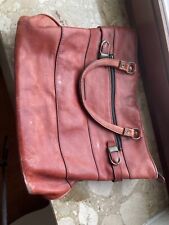 Handtasche, Shopper, braun / rostrot, Leder, vintage, shabby chic