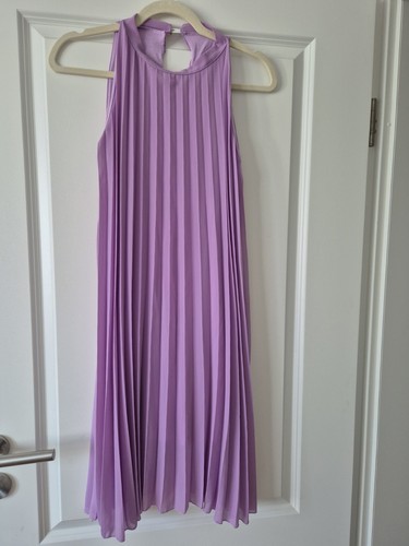Damen sommerkleid uni lila - damen-sommerkleid,