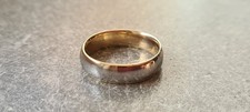 750 Gold Platin Ring Ehering Trauring bicolor ca. 10,6 Gramm massiv Größe 65