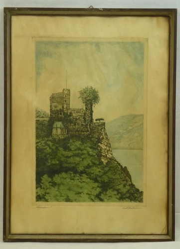 Farbradierung radierung - (h899),