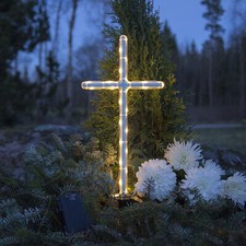 LED Grabkreuz 41cm - Kreuz -