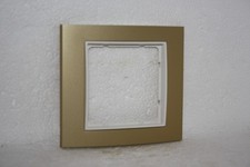 Berker B.3 Rahmen, alu aluminium gold / polarweiß