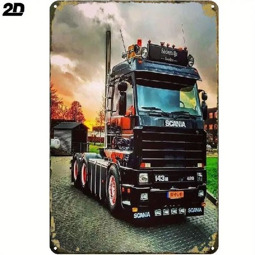 Blechschild scania lkw - scania, truck