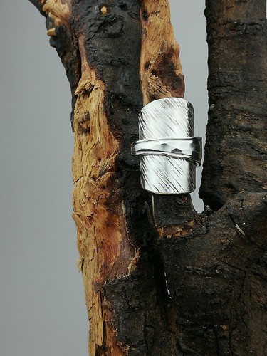 Ring aus silber besteck - aus, silber-besteck