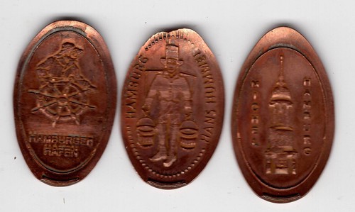 Elongated coin hamburg - coin,