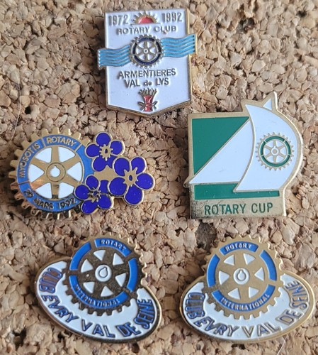 Lot pins rotary cup - lot, 5
