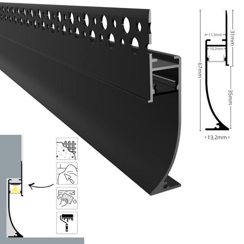 Alu profil trockenbau einbau - profil,
