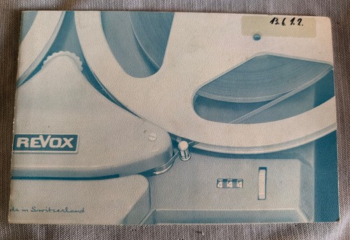 Revox anleitung - revox,