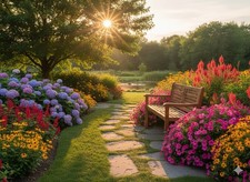 2-Sitzer Gartenbank aus