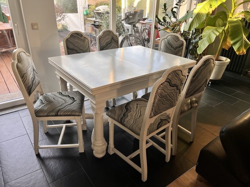 Kulissentisch eiche antik - eiche,