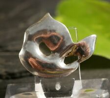 Formstarke Silberfarbene Brosche Halbe Maske Oper Vintage Venedig Gesicht