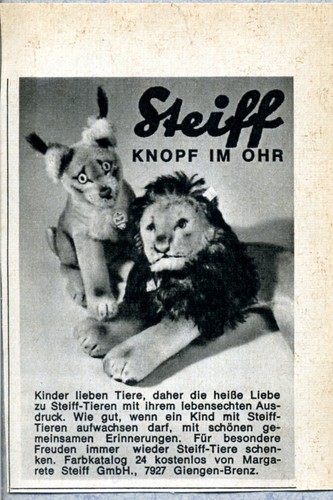 Steiff knopf ohr - steiff, --