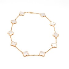 VAN CLEEF & ARPELS ALHAMBRA KETTE 750/18KT GOLD 20,4G 40CM FULLSET