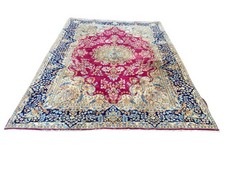 Schöner Teppich Unikat Handgeknüpfter Orientteppich Kirman 345x243cm Carpet Rug
