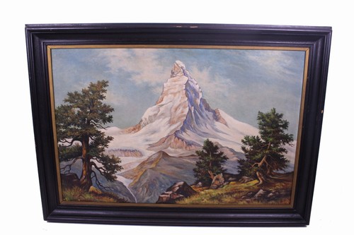 ölgemälde matterhor signiert - matterhor,