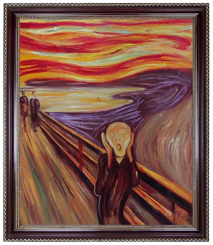 ölbild der schrei edvard - der,