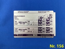 Original Aufkleber Reifendruck