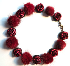 Rosa Templin Halskette in Nerz